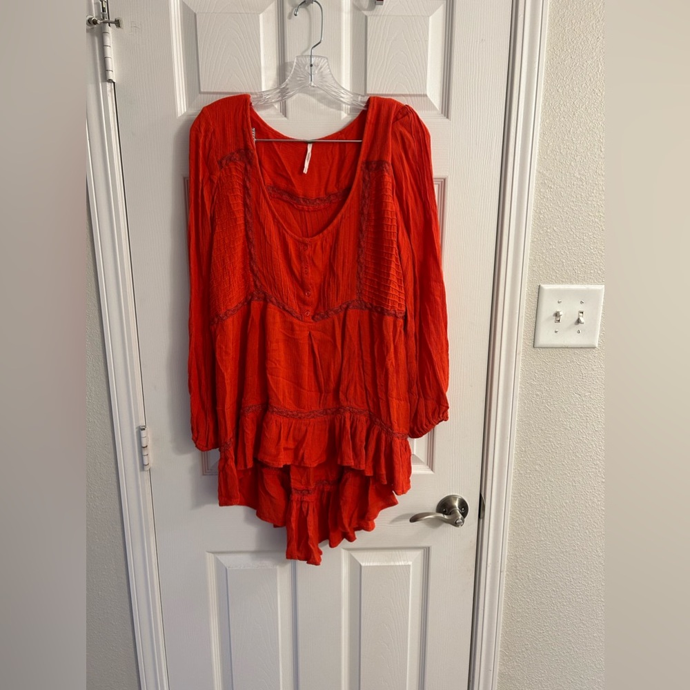 Free People Boho Long Sleeve Top - Size Large